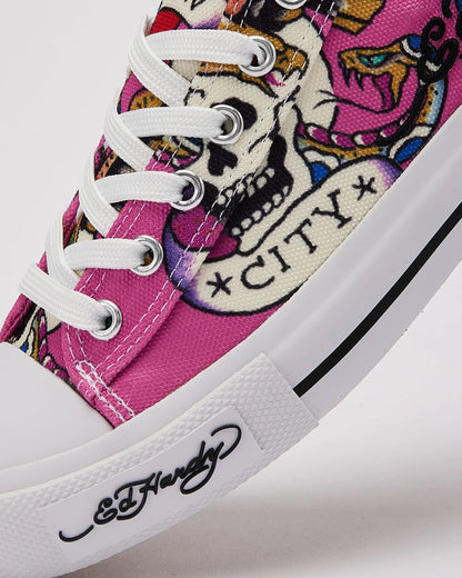 Skull wing low tops